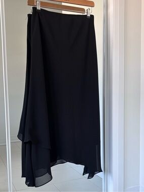 Joseph Ribkoff Asymmetrical Layered Skirt in Black